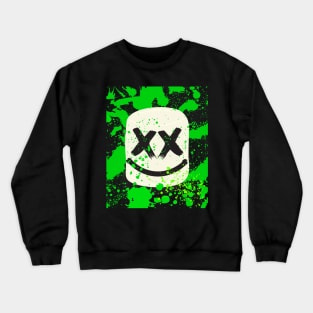 Marshmello Green splash design Crewneck Sweatshirt